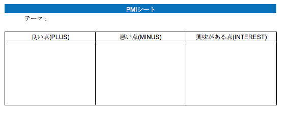 PMIシート