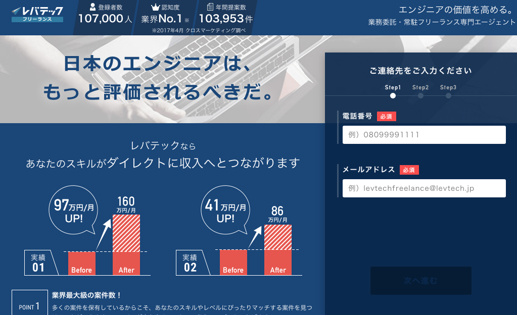レバテックフリーランス