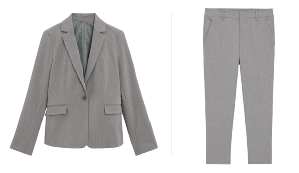 GUの上下セットのスーツ画像