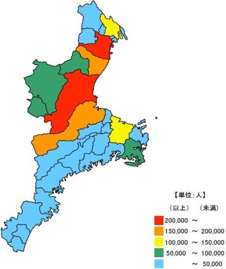 三重県の人口