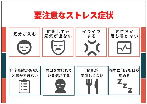 要注意なストレス症状